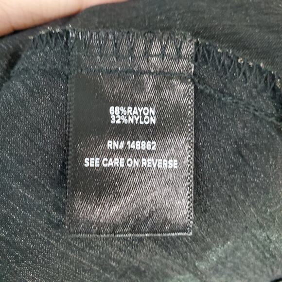 Torrid Womens Black Gold Lily Babydoll Crinkle Chiffon Surplice Blouse Size 5 - Picture 4 of 5